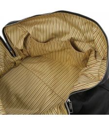Σάκος Ταξιδίου Δερμάτινος Oslo Tuscany Leather TL141913 Μαύρο