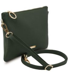 Γυναικείο Τσαντάκι Δερμάτινο Tuscany Leather TL142029 Κυπαρισσί