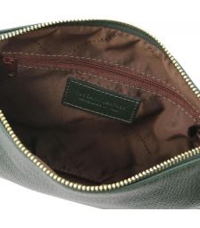 Γυναικείο Τσαντάκι Δερμάτινο Tuscany Leather TL142029 Κυπαρισσί