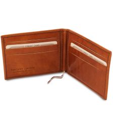 Δερμάτινη θήκη για Επαγγελματικές / Πιστωτικές κάρτες Tuscany Leather TL142055 Μελί