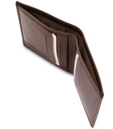 Ανδρικό Πορτοφόλι Δερμάτινο Tuscany Leather TL142064 Καφέ σκούρο