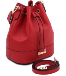 Γυναικεία Τσάντα Δερμάτινη Tuscany Leather TL142146 Κόκκινο lipstick
