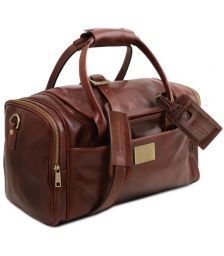 Σάκος ταξιδίου δερμάτινος Voyager Medium Size Tuscany Leather TL142141 Καφέ