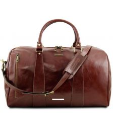 Σάκος Ταξιδίου Δερμάτινος TL Voyager L Tuscany Leather TL141794 Καφέ