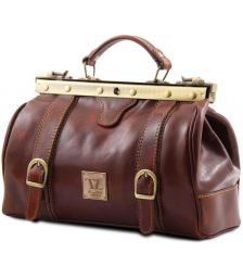 Ιατρική Τσάντα Δερμάτινη Mona Lisa Tuscany Leather TL10034 Καφέ
