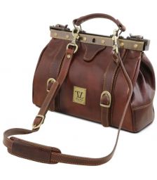 Ιατρική Τσάντα Δερμάτινη Mona Lisa Tuscany Leather TL10034 Καφέ