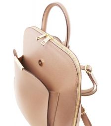 Τσάντα Πλάτης Δερμάτινη TL Bag Tuscany Leather TL141631 Nude