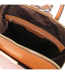 Τσάντα Πλάτης Δερμάτινη TL Bag Tuscany Leather TL141631 Κονιάκ