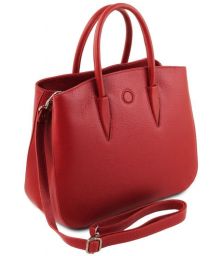 Γυναικεία Τσάντα Δερμάτινη Camelia Tuscany Leather TL141728 Κόκκινο lipstick
