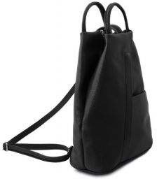 Γυναικείο Τσαντάκι Δερμάτινο Shanghai Tuscany Leather TL141881 Μαύρο