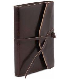 Σημειωματάριο Δερμάτινο Tuscany Leather TL142027 Καφέ σκούρο