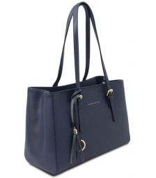 Γυναικεία Τσάντα Δερμάτινη Tuscany Leather TL142037 Μπλε σκούρο