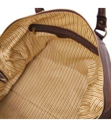 Σάκος Ταξιδίου Δερμάτινος Oslo Tuscany Leather TL141913 Καφέ σκούρο