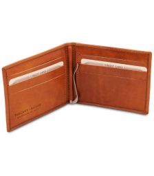 Δερμάτινη θήκη για Επαγγελματικές / Πιστωτικές κάρτες Tuscany Leather TL142055 Μελί