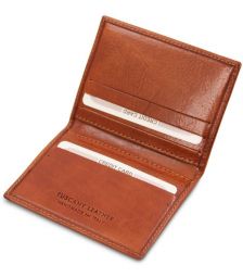 Δερμάτινη θήκη για Επαγγελματικές / Πιστωτικές κάρτες Tuscany Leather TL142063 Μελί