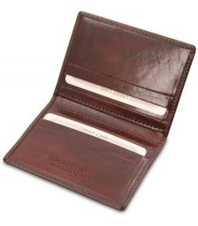 Δερμάτινη θήκη για Επαγγελματικές / Πιστωτικές κάρτες Tuscany Leather TL142063 Καφέ