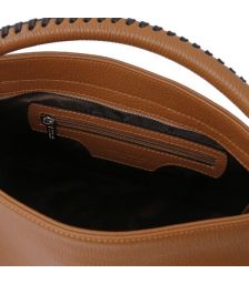 Γυναικεία Τσάντα Δερμάτινη Tuscany Leather TL142087 Κονιάκ