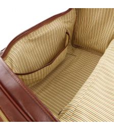 Σάκος ταξιδίου δερμάτινος Voyager Medium Size Tuscany Leather TL142141 Καφέ