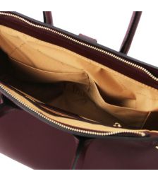 Γυναικεία Τσάντα Δερμάτινη Tuscany Leather TL142174 Μπορντώ