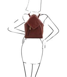 Γυναικεία Τσάντα Δερμάτινη Delhi Tuscany Leather TL140962 Καφέ