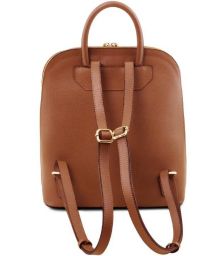 Τσάντα Πλάτης Δερμάτινη TL Bag Tuscany Leather TL141631 Κονιάκ