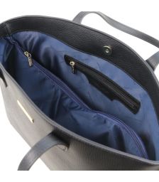 Γυναικεία Τσάντα Ώμου Δερμάτινη Tuscany Leather TL141828 Μαύρο