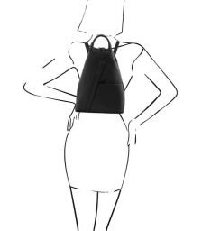 Γυναικείο Τσαντάκι Δερμάτινο Shanghai Tuscany Leather TL141881 Μαύρο