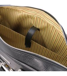 Τσάντα Laptop Δερμάτινη Treviso 17 ίντσες Tuscany Leather TL141986 Μαύρο