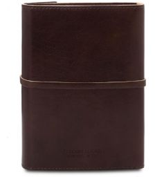 Σημειωματάριο Δερμάτινο Tuscany Leather TL142027 Καφέ σκούρο