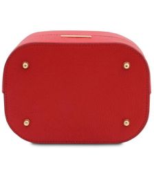 Γυναικεία Τσάντα Δερμάτινη Tuscany Leather TL142146 Κόκκινο lipstick