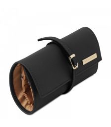 Δερμάτινη θήκη για Κοσμήματα Tuscany Leather TL142193 Μαύρο