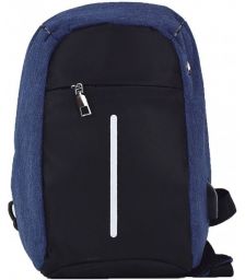 Μικρός αντικλεπτικός σάκος πλάτης V550 30x20x10cm Μπλε