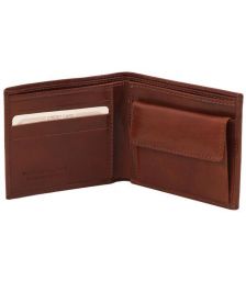 Ανδρικό Πορτοφόλι Δερμάτινο Tuscany Leather TL140761 Καφέ