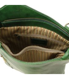 Γυναικεία Τσάντα Δερμάτινη Πλάτης & Ώμου Patty Tuscany Leather TL141497 Πράσινο