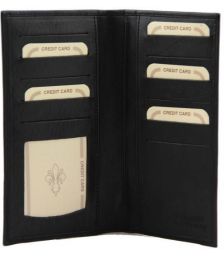 Δερμάτινο Πορτοφόλι / Θήκη Καρτών Tuscany Leather TL140784 Μαύρο