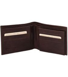 Ανδρικό Πορτοφόλι Δερμάτινο Tuscany Leather TL140817 Καφέ σκούρο