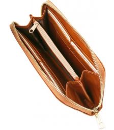 Γυναικείο Πορτοφόλι Δερμάτινο Tuscany Leather TL141206 Μελί