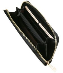 Γυναικείο Πορτοφόλι Δερμάτινο Tuscany Leather TL141206 Μαύρο