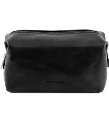 Θήκη Τσαντάκι Καλλυντικών Δερμάτινο Smarty L Tuscany Leather TL141219 Μαύρο