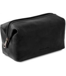 Θήκη Τσαντάκι Καλλυντικών Δερμάτινο Smarty L Tuscany Leather TL141219 Μαύρο