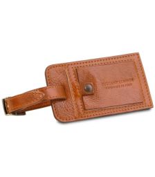 Δερμάτινη θήκη ταυτότητας αποσκευής Tuscany Leather TLTAG Μελί