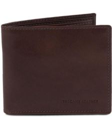 Ανδρικό Δερμάτινο Πορτοφόλι Tuscany Leather TL141377 Καφέ σκούρο