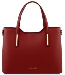 Γυναικεία Τσάντα Δερμάτινη Olimpia Tuscany Leather TL141412 Κόκκινο