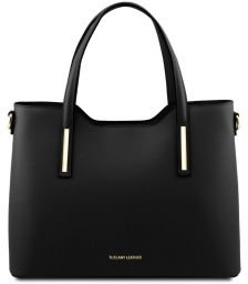 Γυναικεία Τσάντα Δερμάτινη Olimpia Tuscany Leather TL141412 Μαύρο