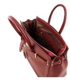 Γυναικεία Τσάντα Δερμάτινη Tuscany Leather TL141529 Κόκκινο