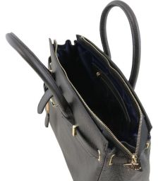 Γυναικεία Τσάντα Δερμάτινη Tuscany Leather TL141529 Μαύρο