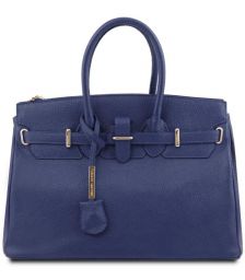 Γυναικεία Τσάντα Δερμάτινη Tuscany Leather TL141529 Μπλε σκούρο