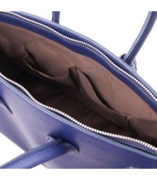 Γυναικεία Τσάντα Δερμάτινη Tuscany Leather TL141529 Μπλε σκούρο