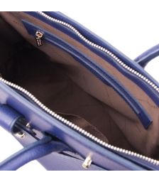 Γυναικεία Τσάντα Δερμάτινη Tuscany Leather TL141529 Μπλε σκούρο