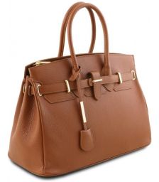 Γυναικεία Τσάντα Δερμάτινη Tuscany Leather TL141529 Κονιάκ